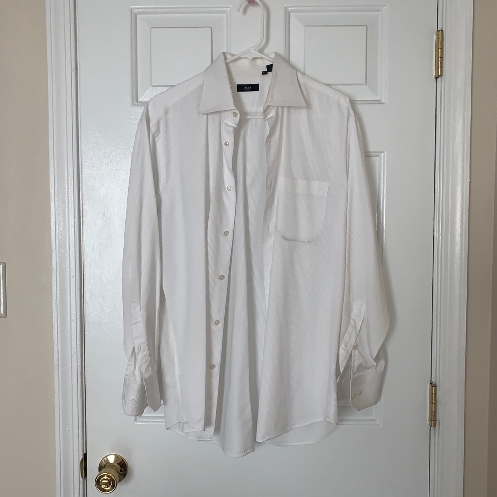 Hugo Boss Vertical Lined Dress Shirt